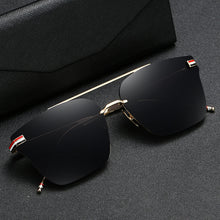 Load image into Gallery viewer, Mens Polarized Sunglasses UV Protection Metal Frame Square Tinted Lens Glasses for Golf Sports Fishing Beach Eyewear