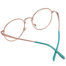 Load image into Gallery viewer, Metal Anti Blue Light Glasses Men Women Classic Retro Round Frame Models Myopia Optical Eyeglasses Frames