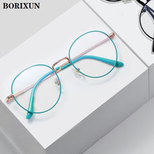 Load image into Gallery viewer, Metal Anti Blue Light Glasses Men Women Classic Retro Round Frame Models Myopia Optical Eyeglasses Frames