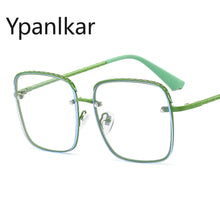 Load image into Gallery viewer, Metal Frame Anti Blue Light Glasses Color Baking Paint Gorgeous Street Shooting Face Trimming Personalized Sunglasses