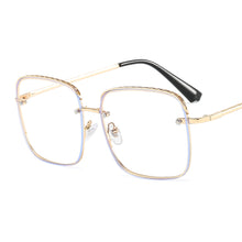 Load image into Gallery viewer, Metal Frame Anti Blue Light Glasses Color Baking Paint Gorgeous Street Shooting Face Trimming Personalized Sunglasses