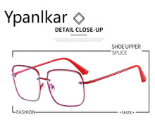 Load image into Gallery viewer, Metal Frame Anti Blue Light Glasses Color Baking Paint Gorgeous Street Shooting Face Trimming Personalized Sunglasses