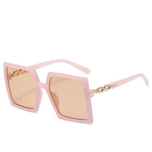 Carica l&#39;immagine nel visualizzatore di Gallery, Occhiali da sole con montatura in metallo Occhiali da vista quadrati con braccia grandi Occhiali da vista da esterno Designer di marca per donne Occhiali da sole Gafas Oculos UV400 