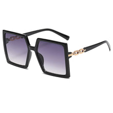 Carica l&#39;immagine nel visualizzatore di Gallery, Occhiali da sole con montatura in metallo Occhiali da vista quadrati con braccia grandi Occhiali da vista da esterno Designer di marca per donne Occhiali da sole Gafas Oculos UV400 