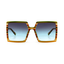 Carica l&#39;immagine nel visualizzatore di Gallery, Occhiali da sole con montatura in metallo Occhiali da vista quadrati con braccia grandi Occhiali da vista da esterno Designer di marca per donne Occhiali da sole Gafas Oculos UV400 