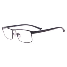 Carica l&#39;immagine nel visualizzatore di Gallery, Metal Full Rim Men and Women Rectangle Spectacle Frames For Prescription Myopia Reading Bifocal Progressive Lenses