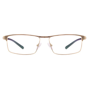 Metal Full Rim Men and Women Rectangle Spectacle Frames For Prescription Myopia Reading Bifocal Progressive Lenses
