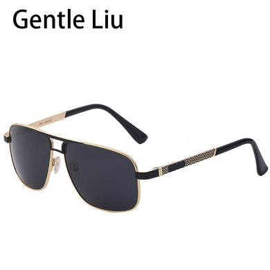Metal Small Frame Polarized Sunglasses Men 2023  Brand Square Sun Glasses Women Vintage Rectangle Eyeglasses UV400