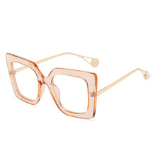 Carica l&#39;immagine nel visualizzatore di Gallery, Occhiali quadrati in metallo con blocco computer montatura per occhiali lenti trasparenti occhiali anti blu occhiali per occhiali Oculos De Grau Feminino 