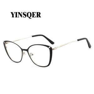 Metal Square Female Prescription Glasses Frame For Women Retro Myopia Optical Lenses Eyeglasses Frames For Sight Minus