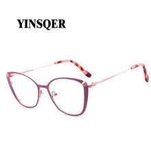 Load image into Gallery viewer, Metal Square Female Prescription Glasses Frame For Women Retro Myopia Optical Lenses Eyeglasses Frames For Sight Minus