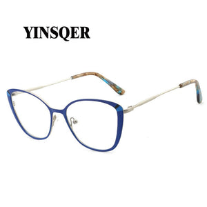 Metal Square Female Prescription Glasses Frame For Women Retro Myopia Optical Lenses Eyeglasses Frames For Sight Minus