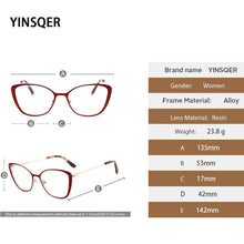 Load image into Gallery viewer, Metal Square Female Prescription Glasses Frame For Women Retro Myopia Optical Lenses Eyeglasses Frames For Sight Minus