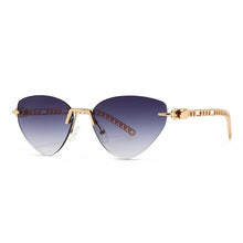 Load image into Gallery viewer, Modern Retro Sunglasses Women Cat Eye Brand Designer Sun Glasses Vintage Rimless Eyewear Pink Shades Gafas De Sol Mujer