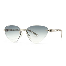 Load image into Gallery viewer, Modern Retro Sunglasses Women Cat Eye Brand Designer Sun Glasses Vintage Rimless Eyewear Pink Shades Gafas De Sol Mujer