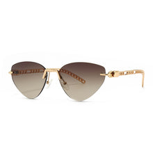 Load image into Gallery viewer, Modern Retro Sunglasses Women Cat Eye Brand Designer Sun Glasses Vintage Rimless Eyewear Pink Shades Gafas De Sol Mujer