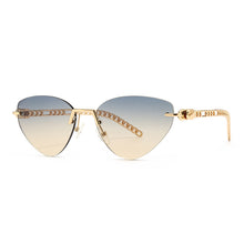 Load image into Gallery viewer, Modern Retro Sunglasses Women Cat Eye Brand Designer Sun Glasses Vintage Rimless Eyewear Pink Shades Gafas De Sol Mujer