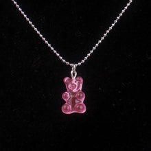 Load image into Gallery viewer, Fashion Multicolor Transparent Bear Necklace Cute Candy Color Resin Gummy Bear Pendant Necklace Women Jewelry
