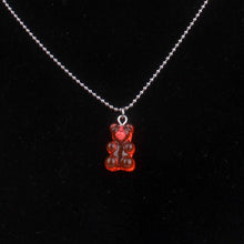 Load image into Gallery viewer, Fashion Multicolor Transparent Bear Necklace Cute Candy Color Resin Gummy Bear Pendant Necklace Women Jewelry