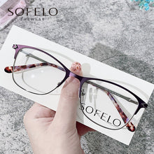 Load image into Gallery viewer, Myopia Optical Glasses Frame Women Prescription Eyeglasses Frame Ladies Red Stainless Steel Spectacles Frame Brand 2023