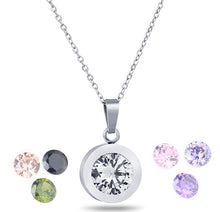 Load image into Gallery viewer, Fashion Necklace for women 2015 316L Stainless Steel DIY Crystal Charm Pendants Necklaces