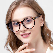 Load image into Gallery viewer, Anti-Blue Ray Spectacles Unisex Plastic Frame Glasses Round Eyewear Full Rim Selling