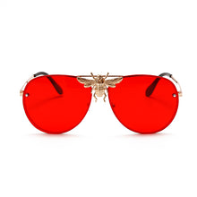 Carica l'immagine nel visualizzatore di Gallery, Occhiali da sole da donna Occhiali con strass ape Famoso designer di marca Occhiali da sole con lenti a colori sfumate Occhiali stile punk Hot