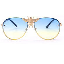 Carica l'immagine nel visualizzatore di Gallery, Occhiali da sole da donna Occhiali con strass ape Famoso designer di marca Occhiali da sole con lenti a colori sfumate Occhiali stile punk Hot