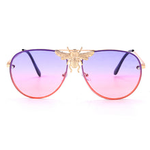Carica l'immagine nel visualizzatore di Gallery, Occhiali da sole da donna Occhiali con strass ape Famoso designer di marca Occhiali da sole con lenti a colori sfumate Occhiali stile punk Hot