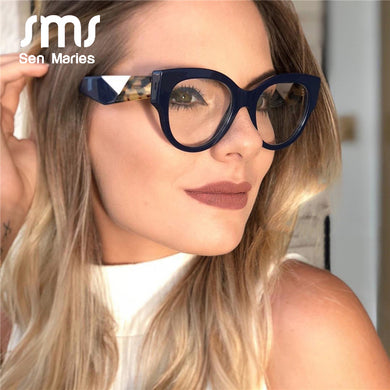 Oversized Flat Mirror Female Glasses Frame Vintage Women Eye Glasses Optics With Myopia Eyewear lunette de vue femme