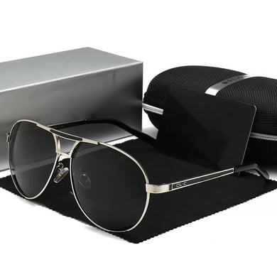 Polarized Men's Sunglasses Driving Big Frame Glasses Retro Toad Mirror