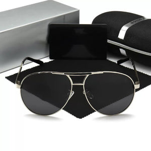 Polarized Men's Sunglasses Driving Big Frame Glasses Retro Toad Mirror