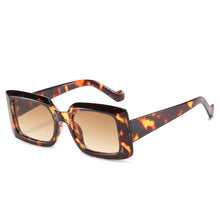 Carica l&#39;immagine nel visualizzatore di Gallery, Occhiali da sole quadrati Designer di marca Donna Occhiali da sole con montatura piccola UV400 Tonalità Occhiali da donna Oculos de sol
