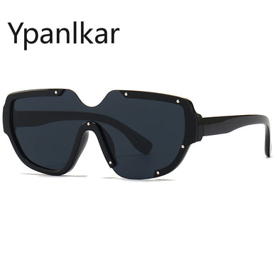 Occident Style One-piece Lenses Steampunk Sunglasses for Women/men Cycling Driving UV Protection  Designer Oculos