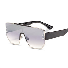 Load image into Gallery viewer, One Piece Sunglasses Women 2023  Brand Oversized Men Square Sun Glasses Alloy Mirror Retro Shades UV400 Oculos