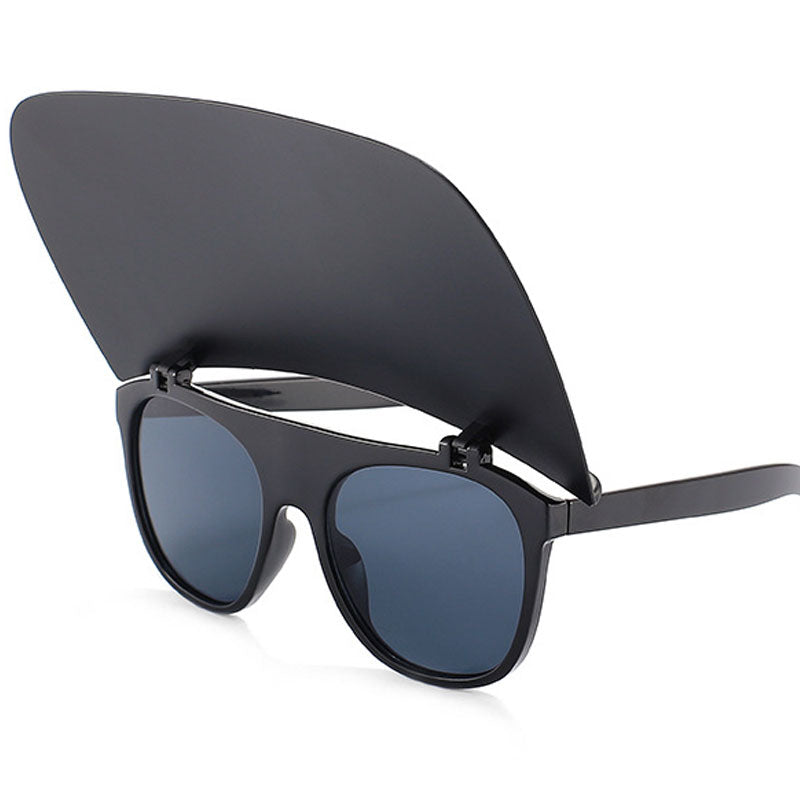 Outdoors Shading Sunglasses Hat Flip Glasses For Women Oversized Male Eye Glasses Sunshade Oculos De Sol Sunglasses