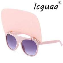 Load image into Gallery viewer, Outdoors Shading Sunglasses Hat Flip Glasses For Women Oversized Male Eye Glasses Sunshade Oculos De Sol Sunglasses