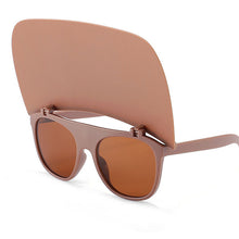 Load image into Gallery viewer, Outdoors Shading Sunglasses Hat Flip Glasses For Women Oversized Male Eye Glasses Sunshade Oculos De Sol Sunglasses