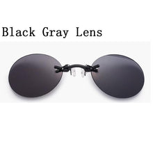 Load image into Gallery viewer, Oval Rimsless Clamp Nose Sunglasses The Matrix Morpheus Same Style Men Women Clip On Nose Sun Glasses Cool Spectacles