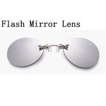 Load image into Gallery viewer, Oval Rimsless Clamp Nose Sunglasses The Matrix Morpheus Same Style Men Women Clip On Nose Sun Glasses Cool Spectacles