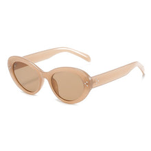 Load image into Gallery viewer, Oval Sunglasses Women 2023 Rivet Decorative Sun Glasses Female Candy Color Trend Small Round Frame Eyewear UV400