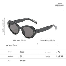 Load image into Gallery viewer, Oval Sunglasses Women 2023 Rivet Decorative Sun Glasses Female Candy Color Trend Small Round Frame Eyewear UV400