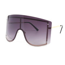 Load image into Gallery viewer, Oversized Blue Yellow Gradient Sunglasses Women 2023 Luxulry Brand Designer Red Rimless Metal Female Sun Glasses Shades