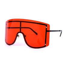 Load image into Gallery viewer, Oversized Blue Yellow Gradient Sunglasses Women 2023 Luxulry Brand Designer Red Rimless Metal Female Sun Glasses Shades