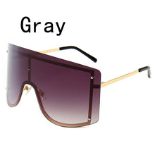 Load image into Gallery viewer, Oversized Blue Yellow Gradient Sunglasses Women 2023 Luxulry Brand Designer Red Rimless Metal Female Sun Glasses Shades