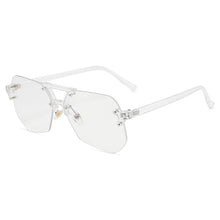 Load image into Gallery viewer, Oversized Frameless Anti Blue Light Blocking Glasses Men Brand Designer Rimless Glasses Women UV400 Eyeglasses Oculos