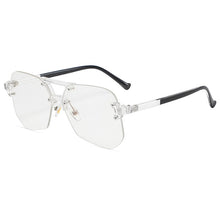 Load image into Gallery viewer, Oversized Frameless Anti Blue Light Blocking Glasses Men Brand Designer Rimless Glasses Women UV400 Eyeglasses Oculos