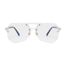 Load image into Gallery viewer, Oversized Frameless Anti Blue Light Blocking Glasses Men Brand Designer Rimless Glasses Women UV400 Eyeglasses Oculos