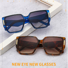 Load image into Gallery viewer, Oversized Irregular Square For Women Gradient Sunglasses Shades UV400  Ins Popular Retro Men Punk Blue Tea Sun Glasses