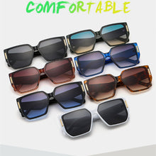 Load image into Gallery viewer, Oversized Irregular Square For Women Gradient Sunglasses Shades UV400  Ins Popular Retro Men Punk Blue Tea Sun Glasses